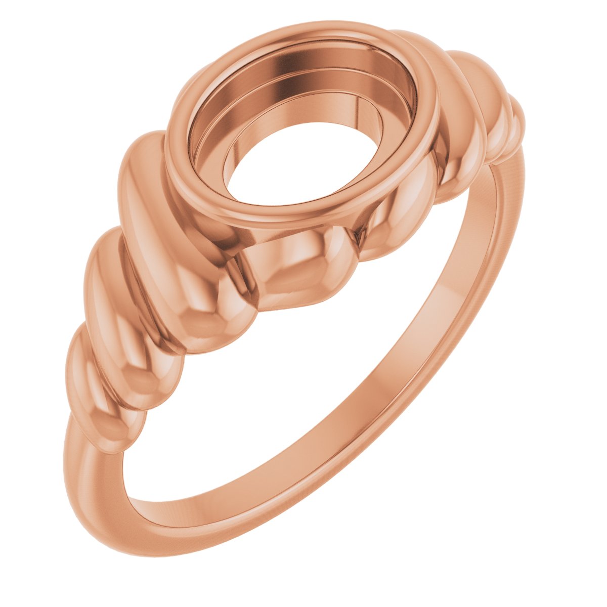 Bezel-Set Puffed Cabochon Ring