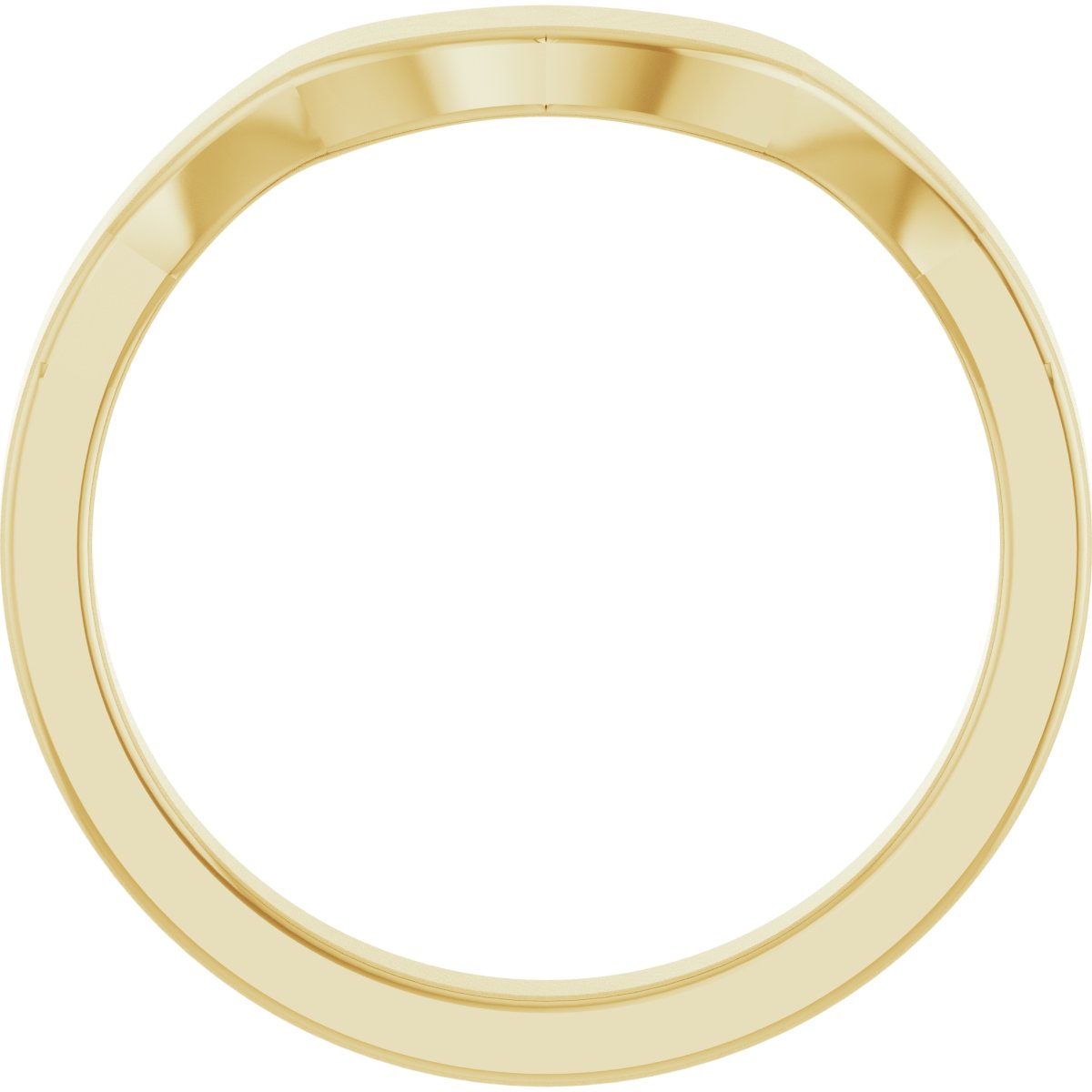 Alternative view of Contour Band – 14K Yellow Gold