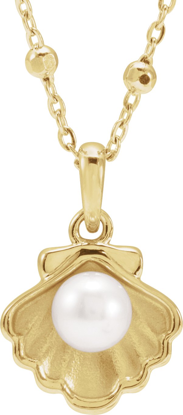Pearl Shell Necklace or Charm/Pendant