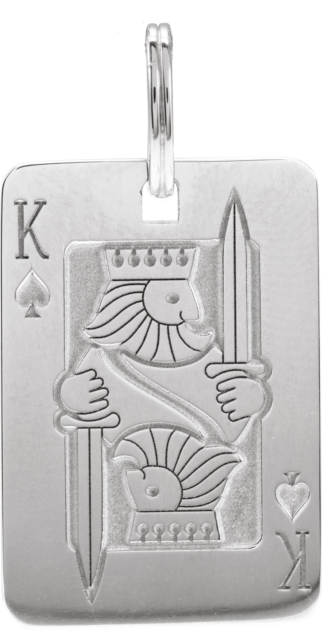 Sterling Silver Playing Card Pendant