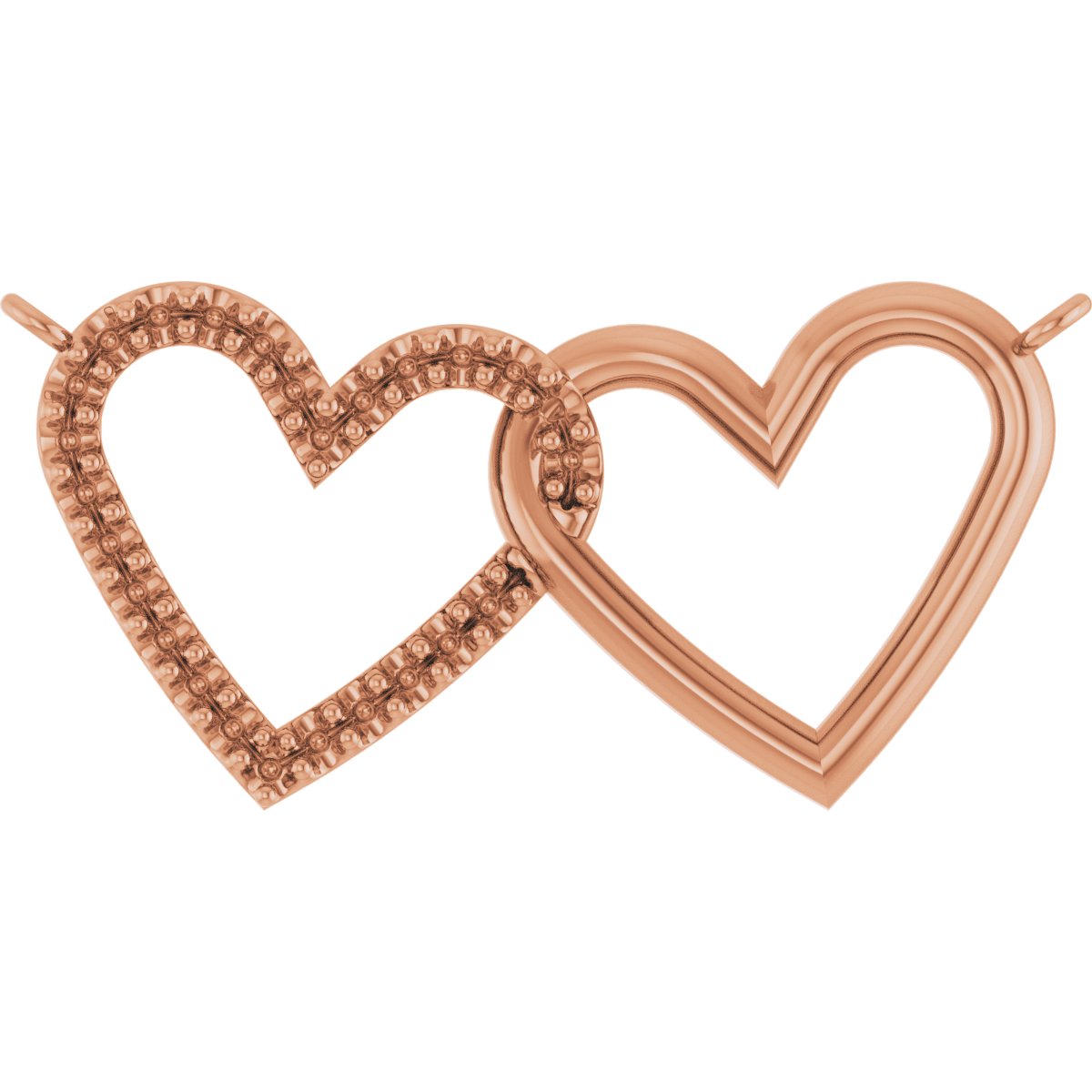 Interlocking Heart Necklace or Center