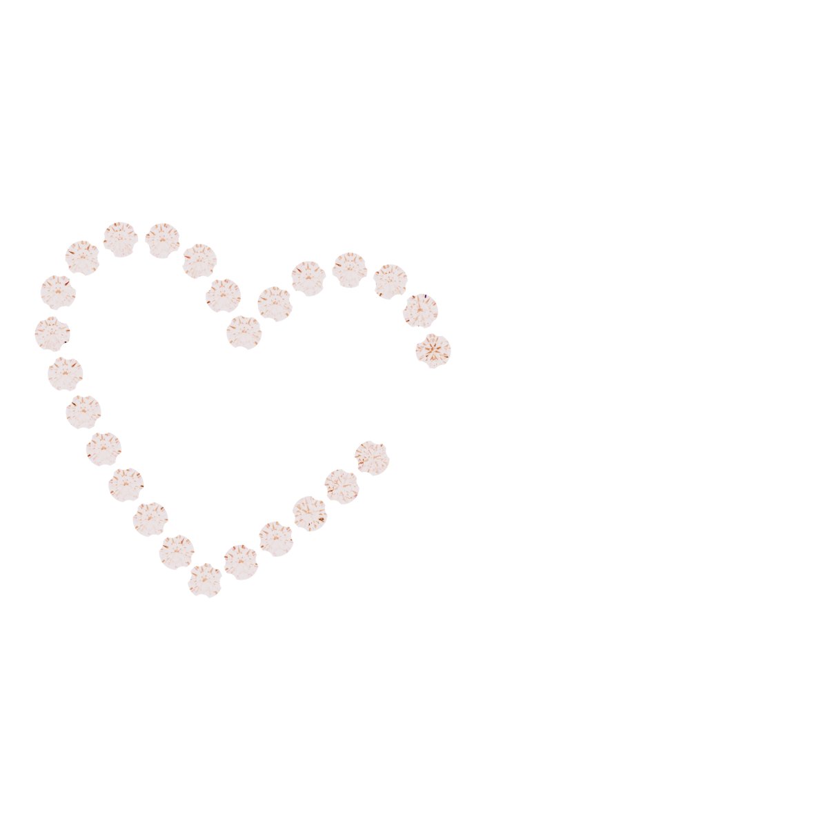 Interlocking Heart Necklace or Center