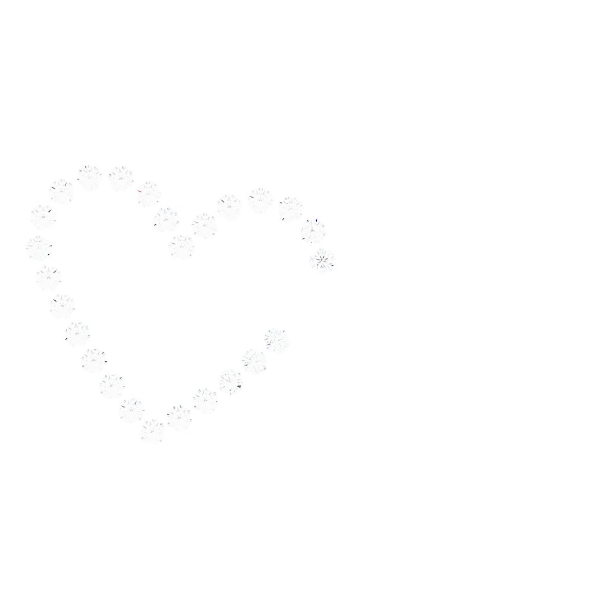 Interlocking Heart Necklace or Center