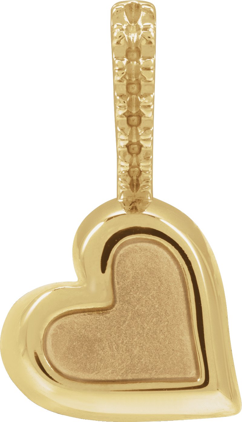 Engravable Heart Pendant