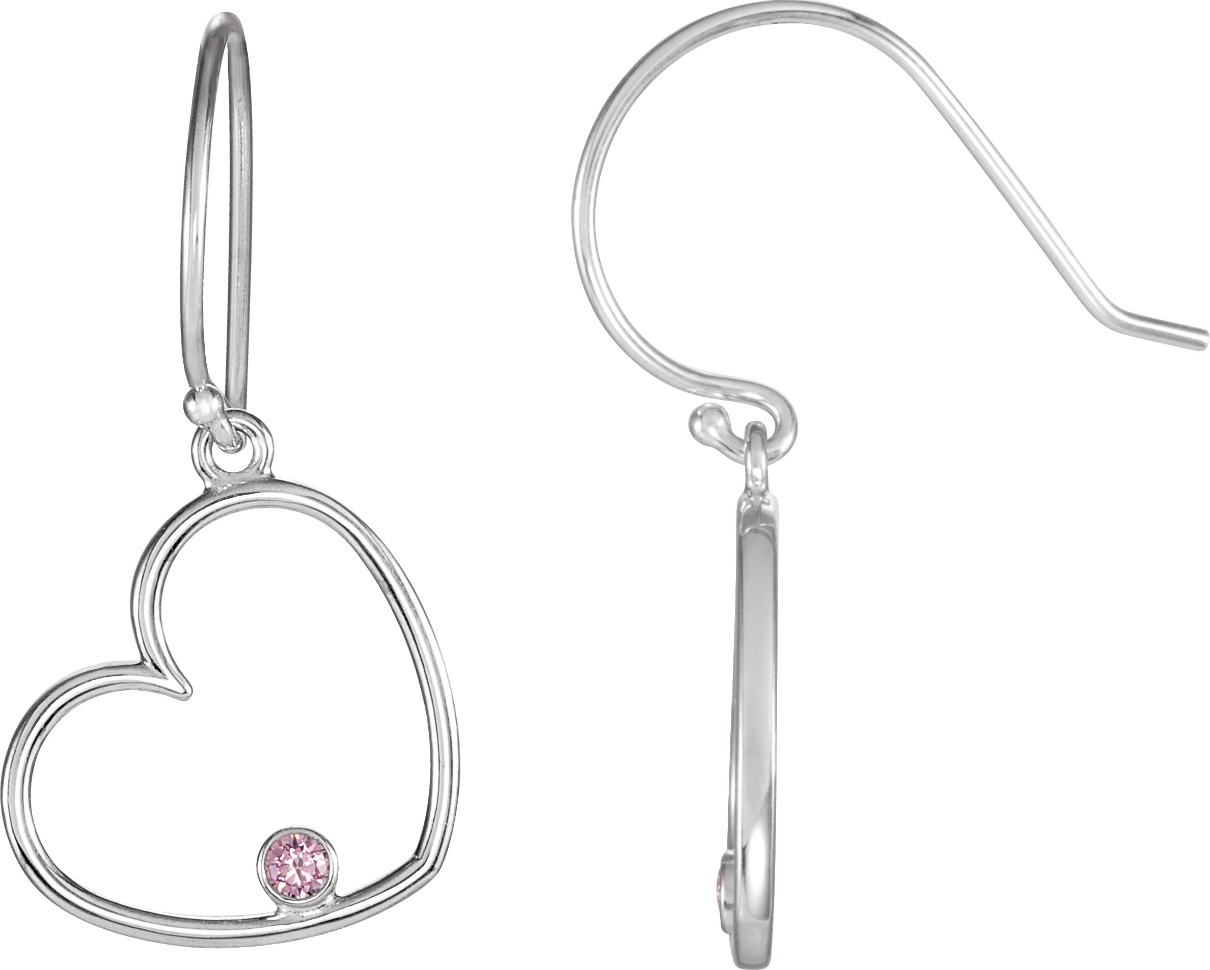 Accented Heart Earrings