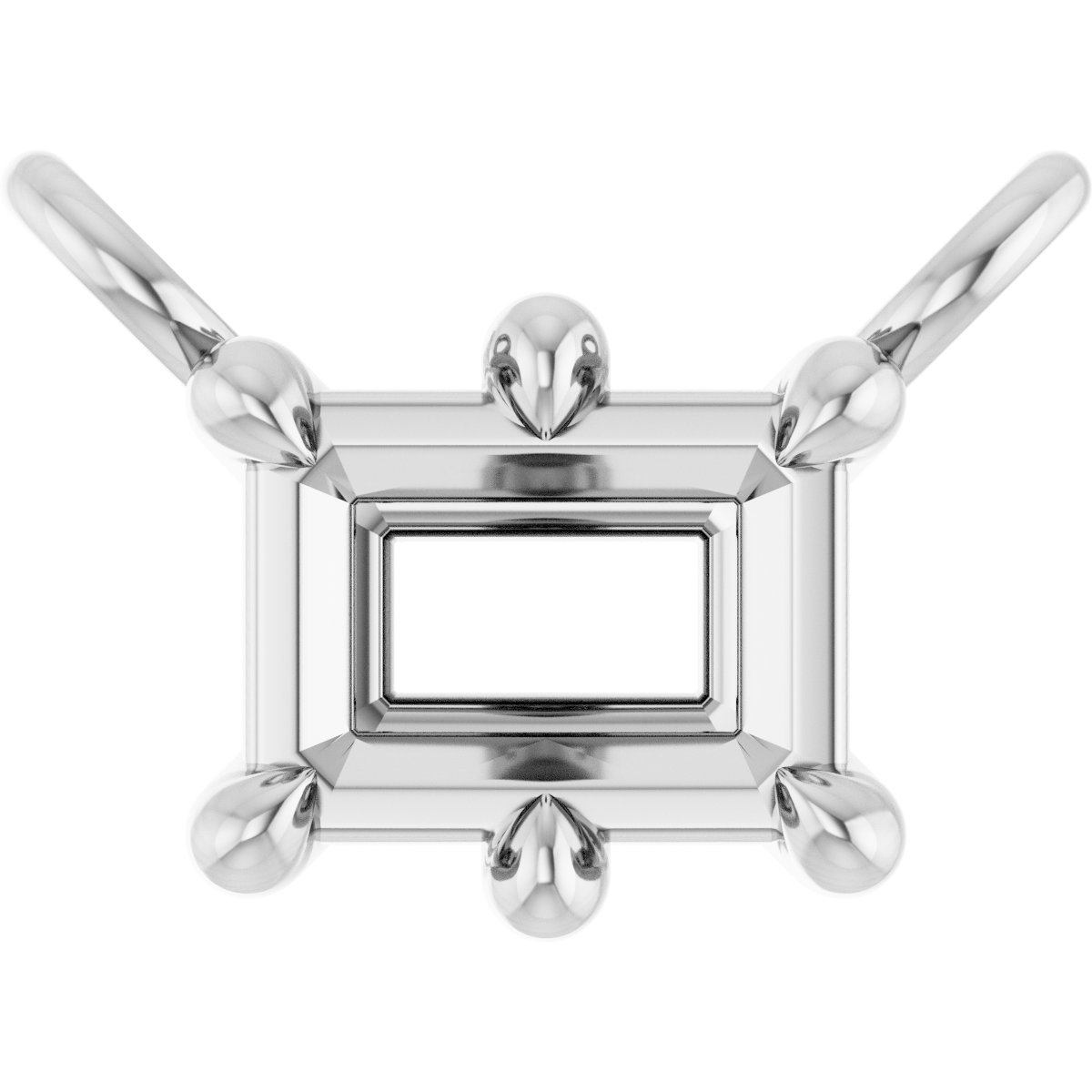 Claw-Prong Solitaire Necklace Center