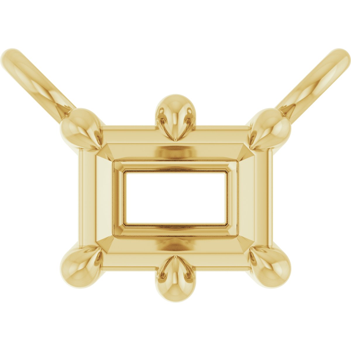 Claw-Prong Solitaire Necklace Center