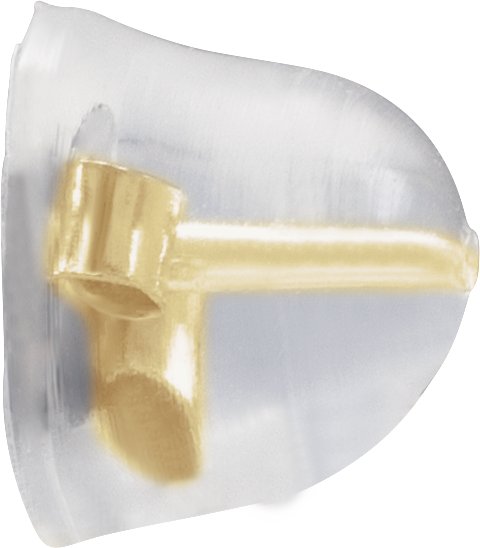 5 mm OD Bell Silicone Grip Friction Earring Back