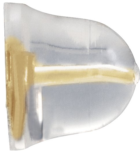 5 mm OD Bell Silicone Grip Threaded Earring Back