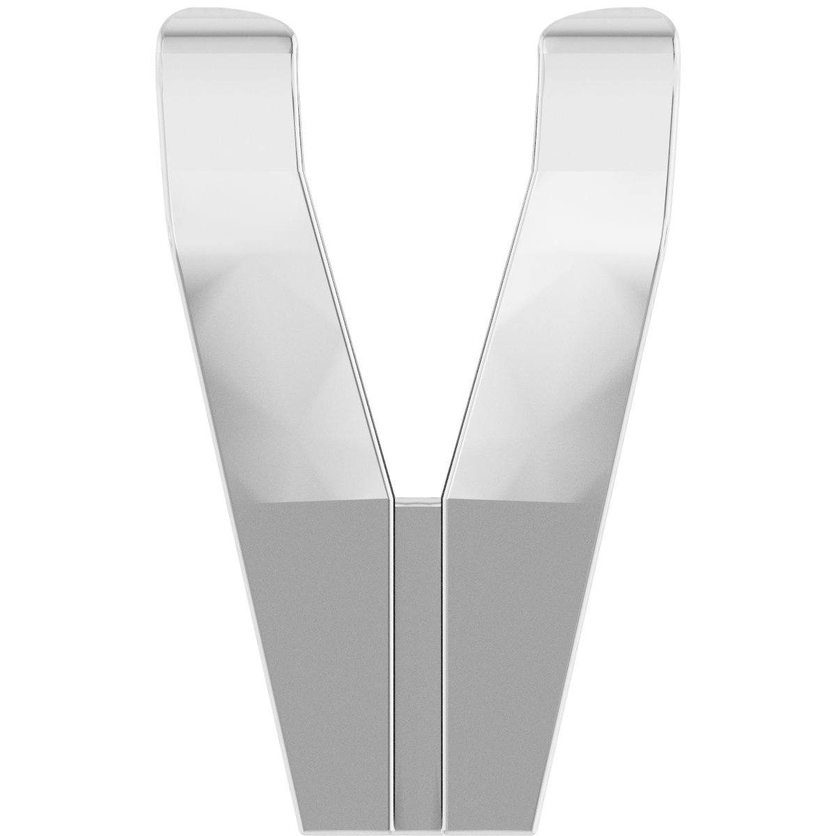 Square V-Prong Shank Setting