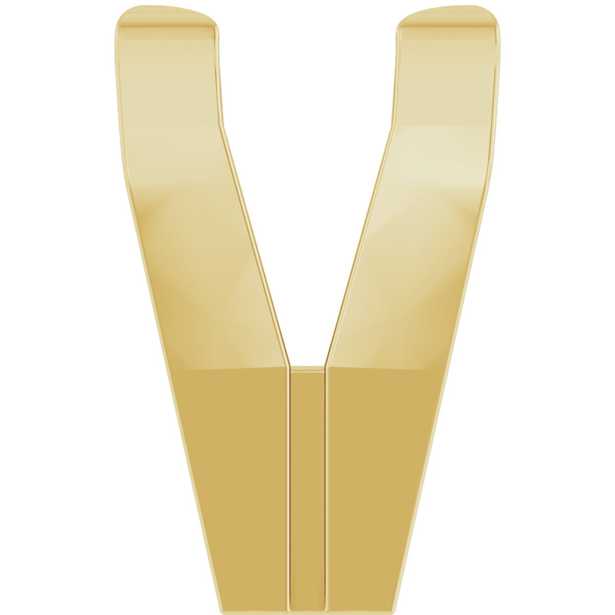 Square V-Prong Shank Setting