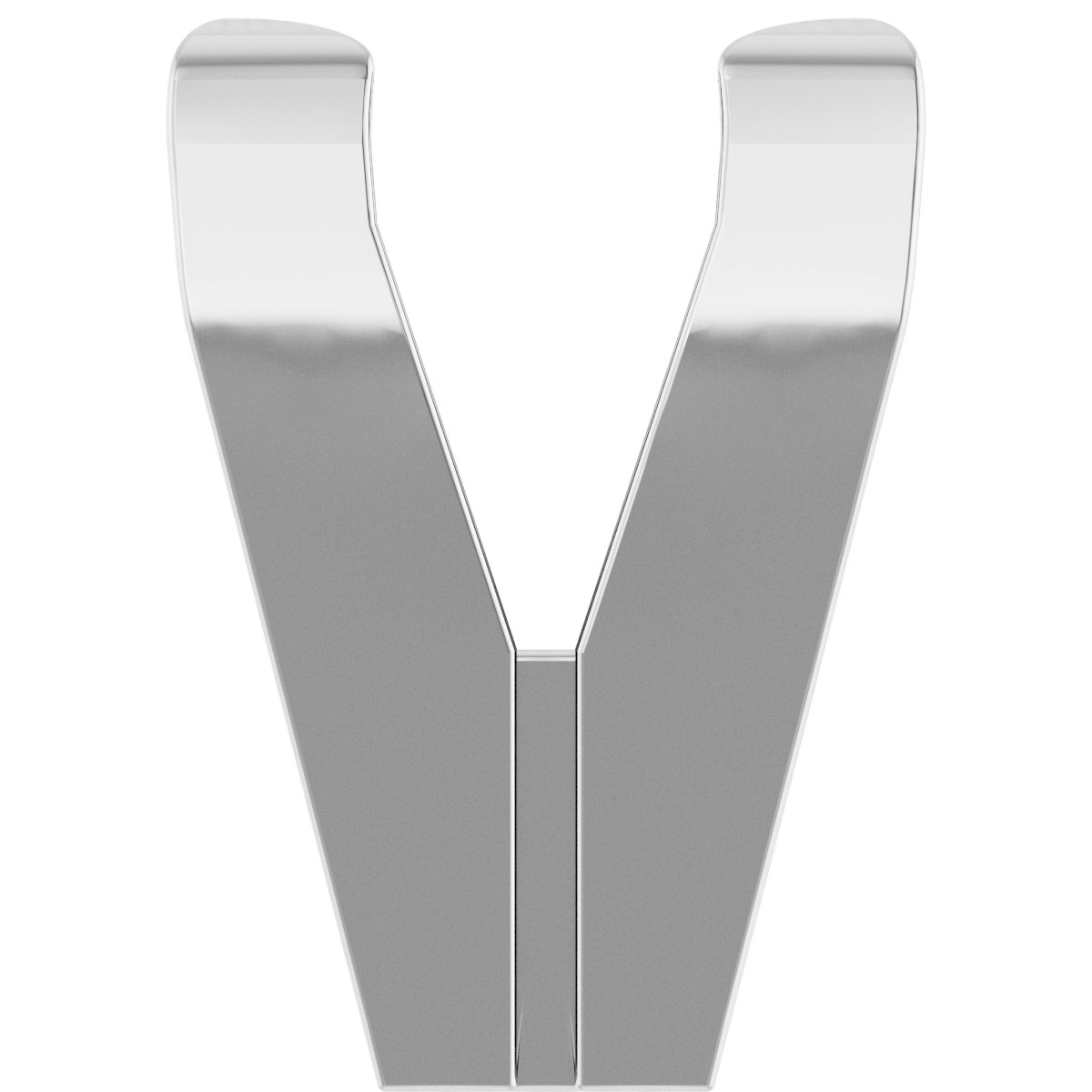 Square V-Prong Shank Setting