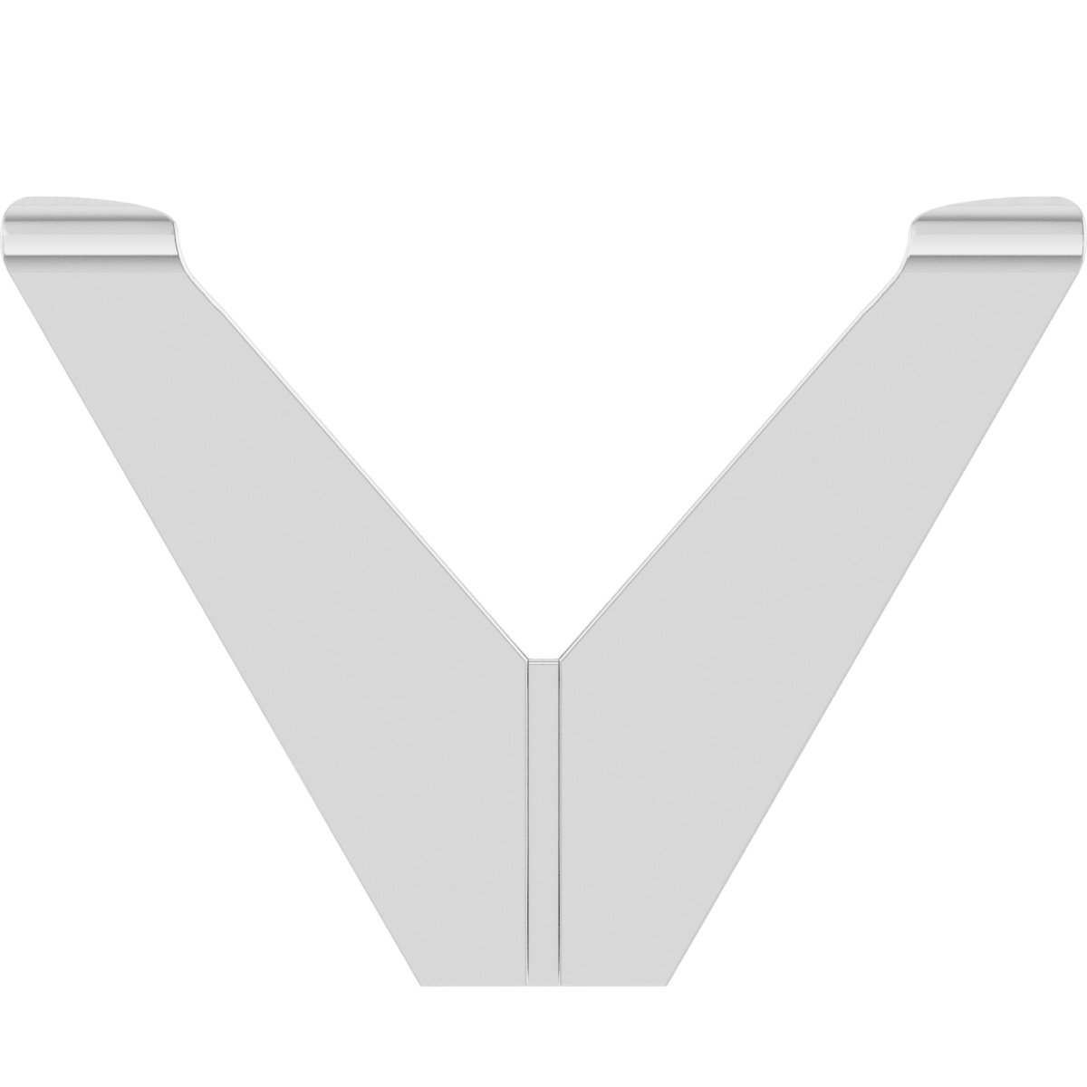 Square V-Prong Shank Setting