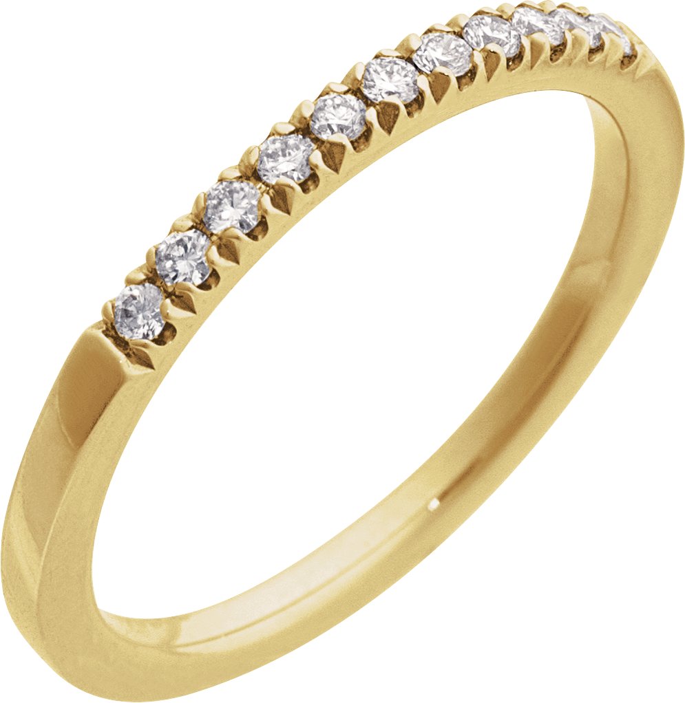 14K Yellow 1/6 CTW Natural Diamond Ring