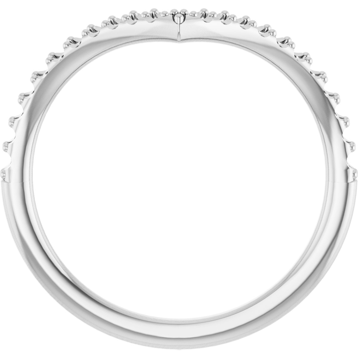 Band Mounting for 7x5 mm Oval Ring view 2