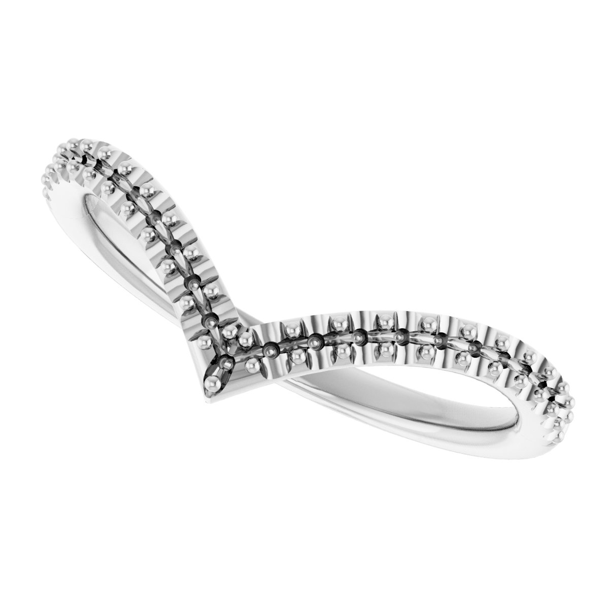 Band Mounting for 7x5 mm Oval Ring view 5