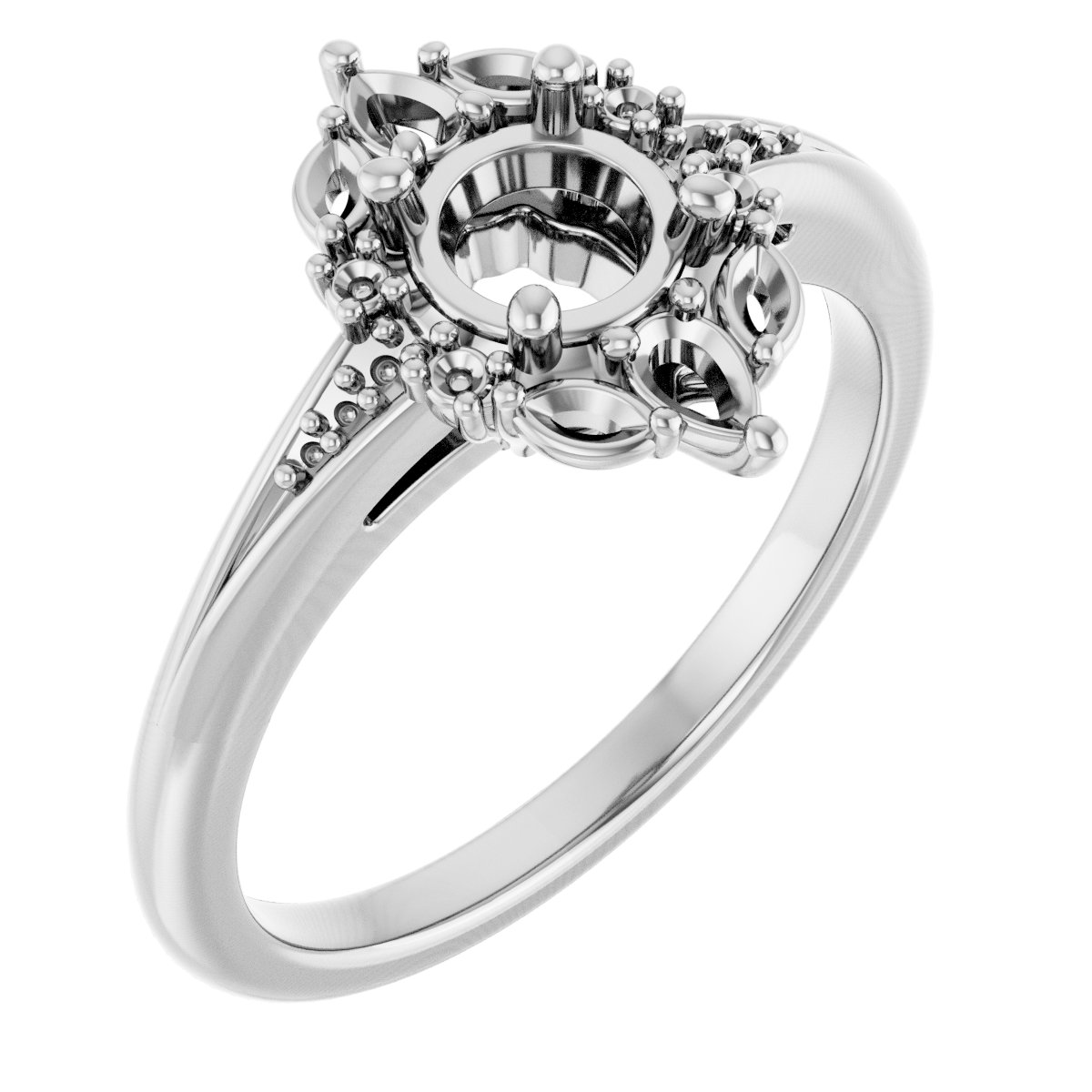 Halo-Style Engagement Ring