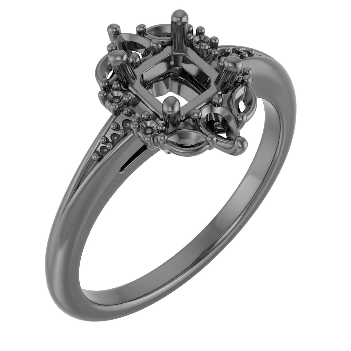 7x5 mm Oval Engagement Ring Mounting