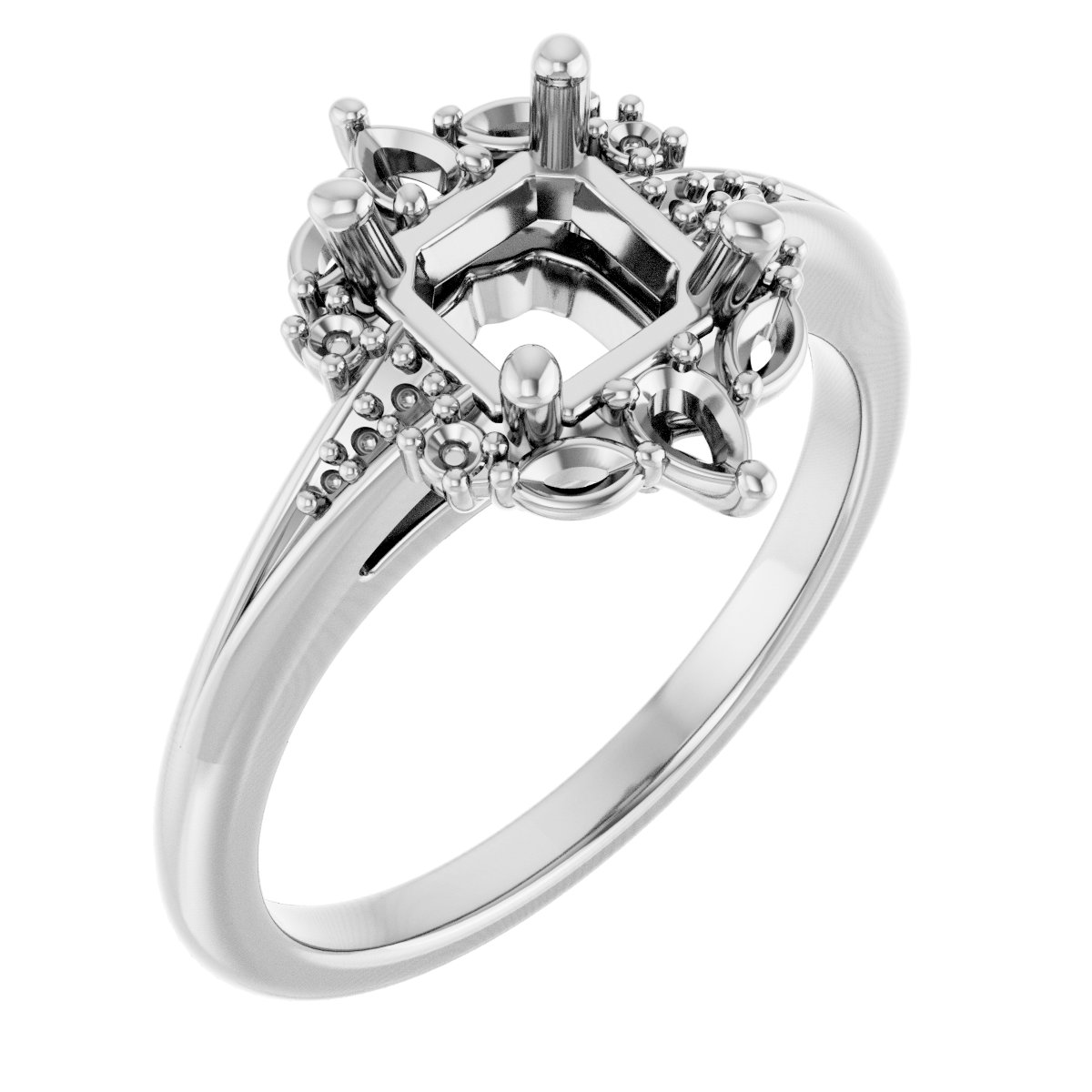 Halo-Style Engagement Ring