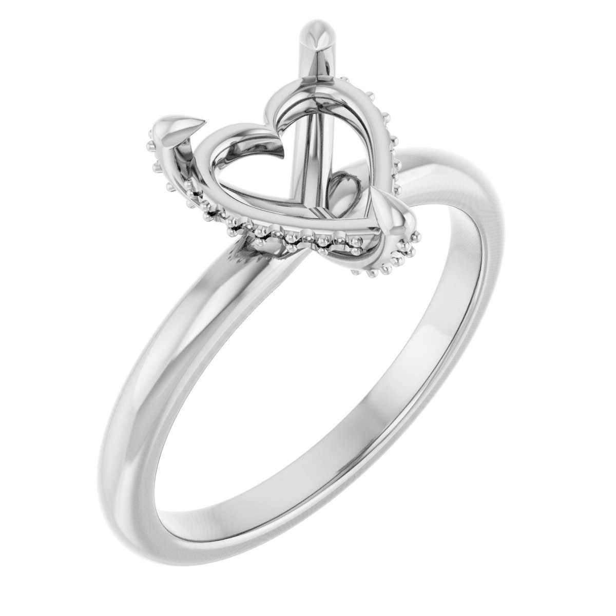 Claw-Prong Hidden Halo-Style Engagement Ring