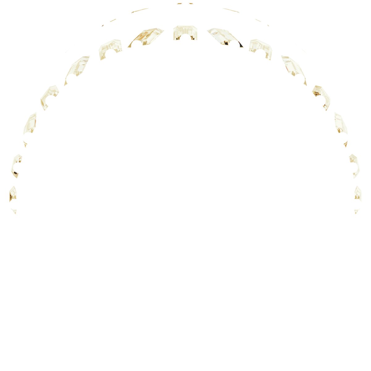 Alternative view of 9/8 CTW Natural Diamond Ring Guard – 14K Yellow Gold