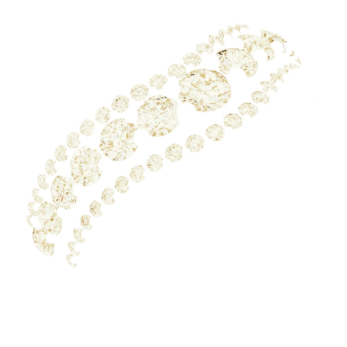 1 CTW Natural Diamond Accented Contour Band – 14K Yellow Gold