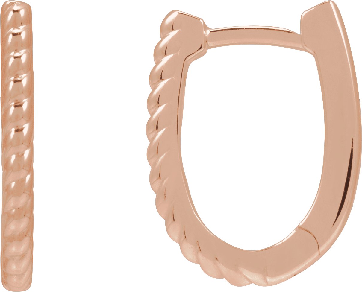 Rope U-Hoop Earrings