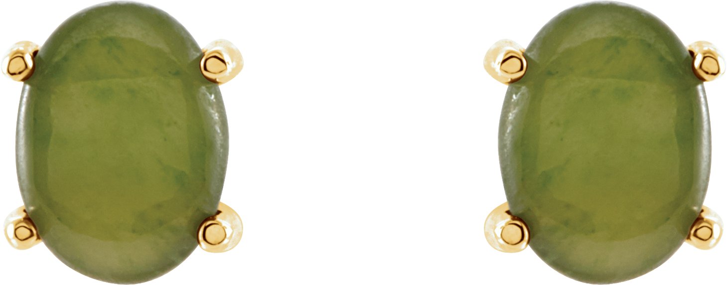 Nephrite jade store earrings