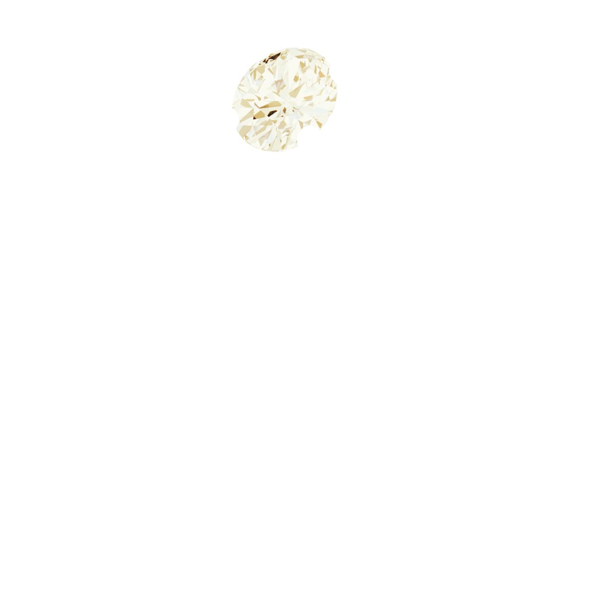 14K Yellow 1/6 CT Lab-Grown Diamond  Ring