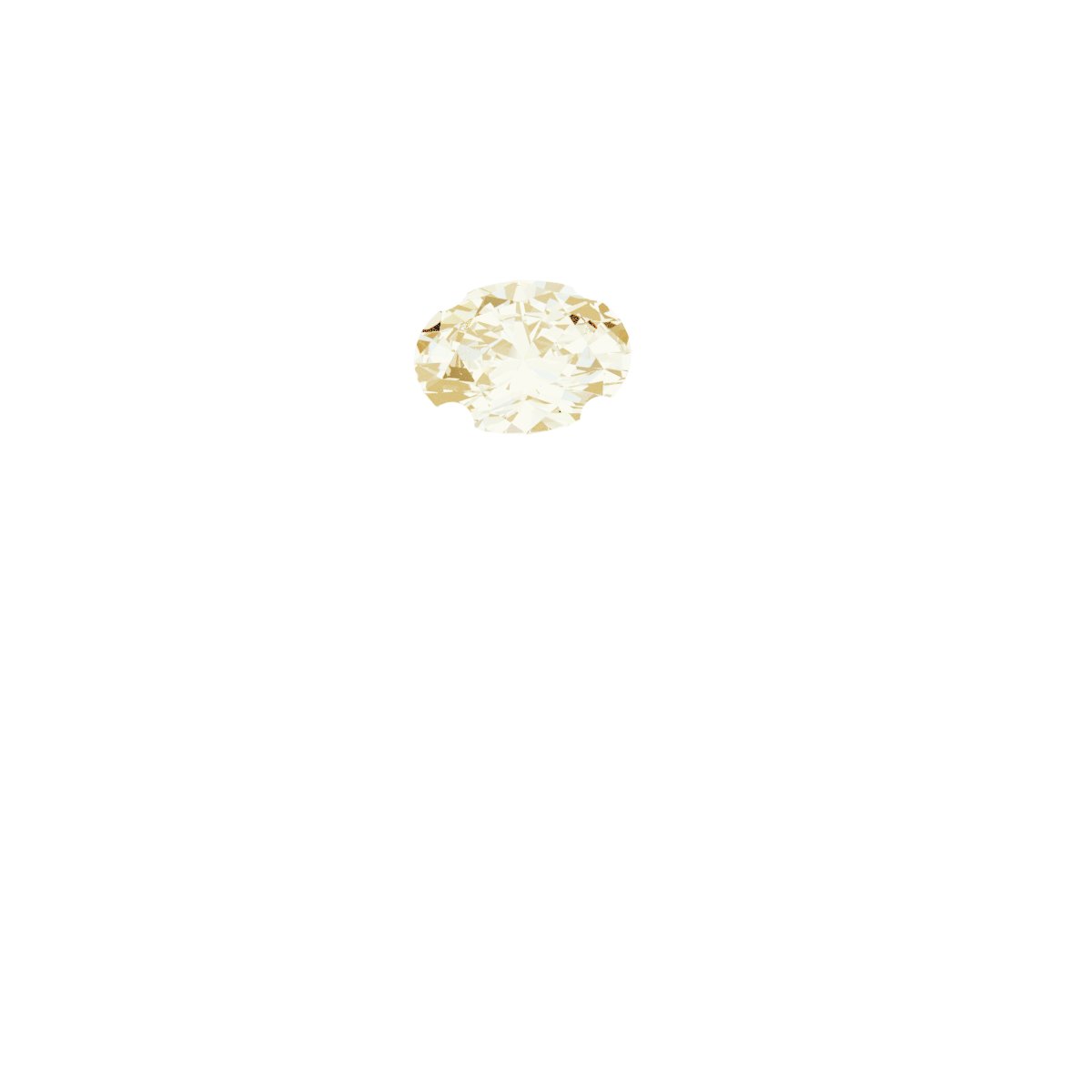 14K Yellow 1/6 CT Lab-Grown Diamond  Ring