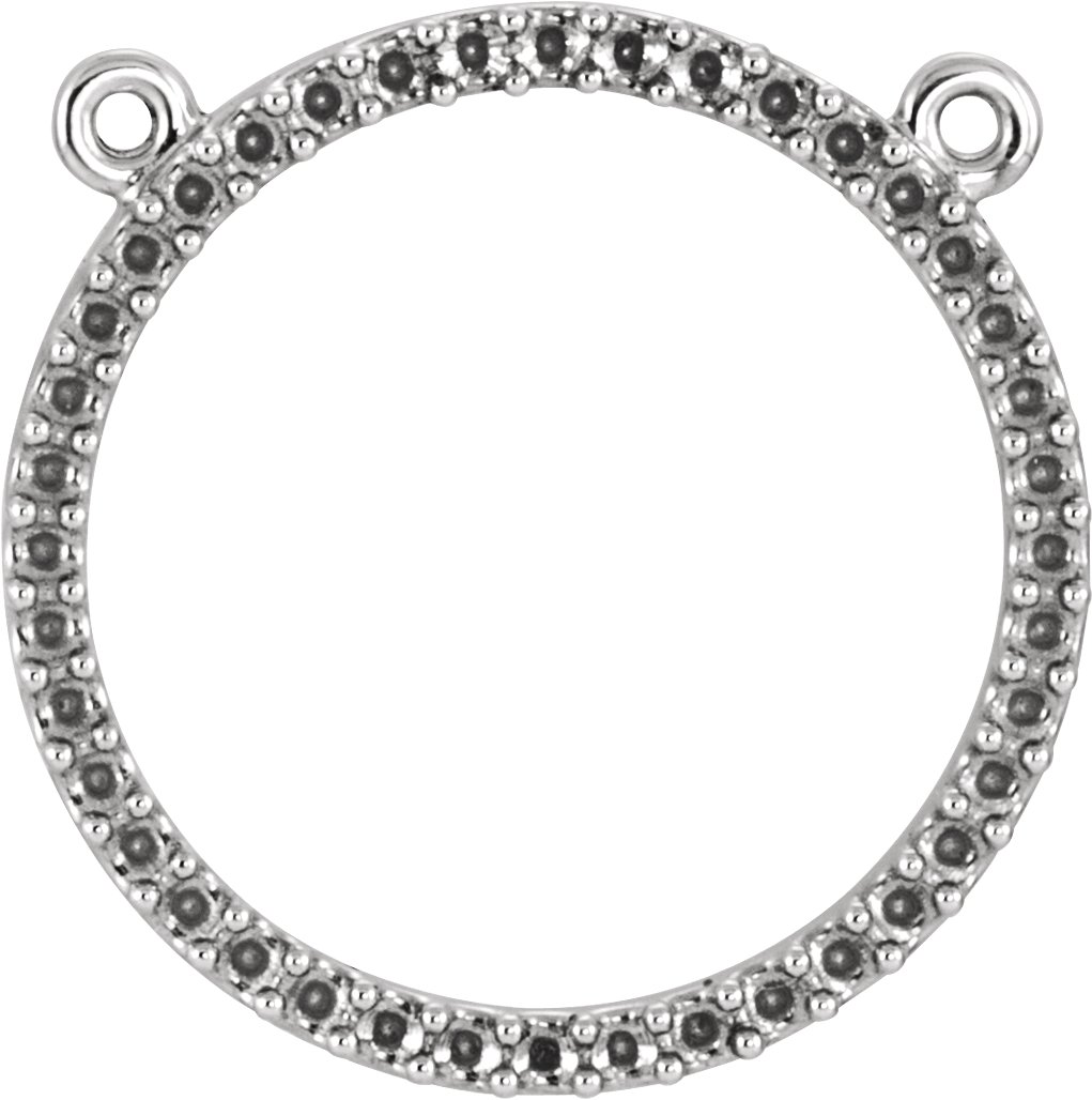 Petite Circle Necklace or Center