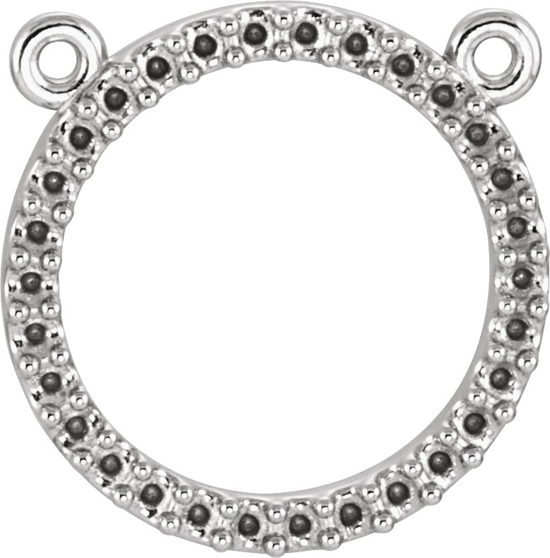 Petite Circle Necklace or Center