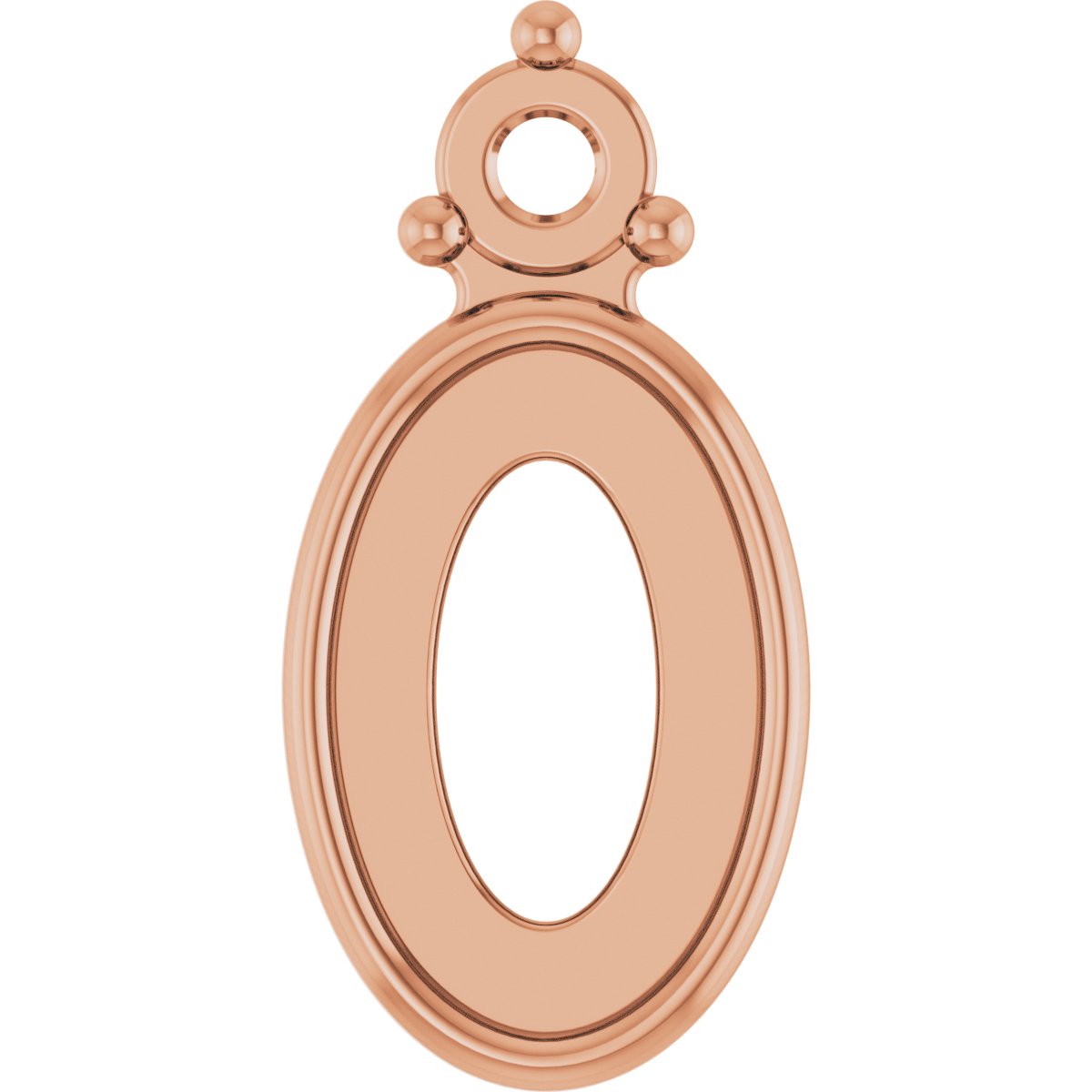 Oval Accented Cabochon Setting