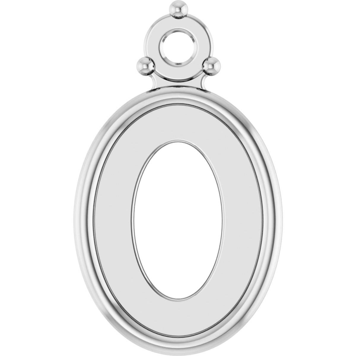 Oval Accented Cabochon Setting