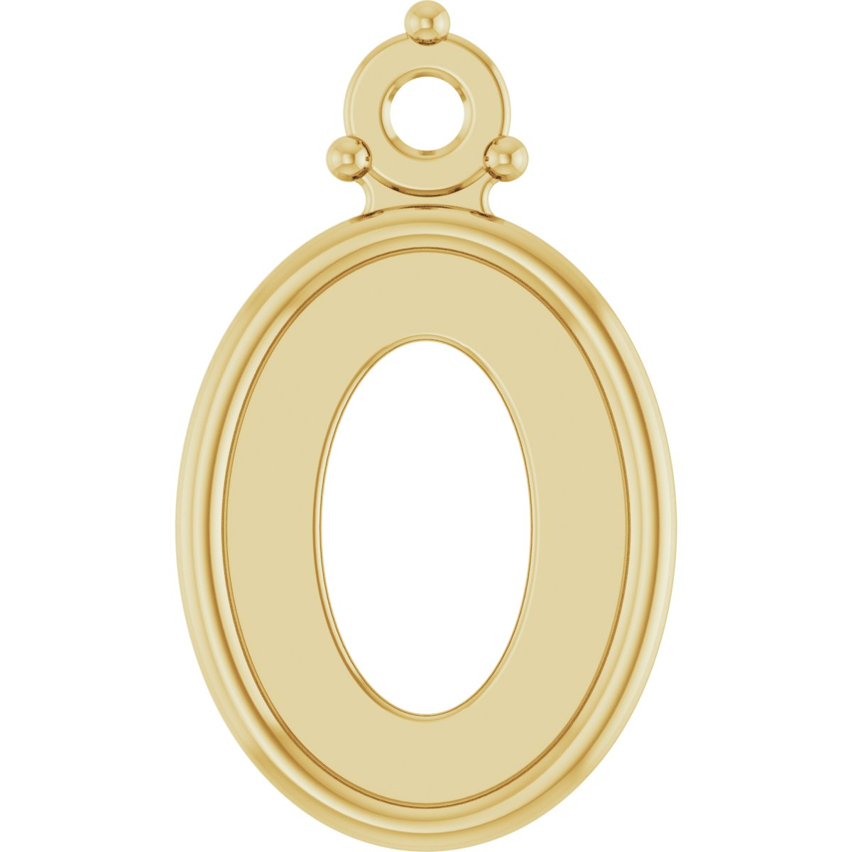 Oval Accented Cabochon Setting