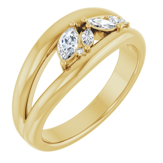 14K Yellow Negative Space Ring 14K Yellow Negative Space Ring