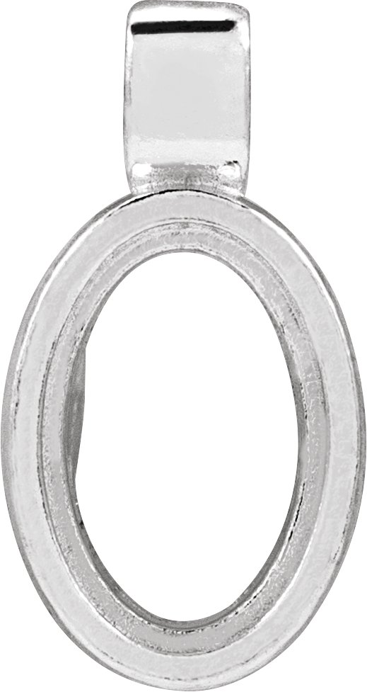Oval Bezel-Set Cabochon Charm/Pendant