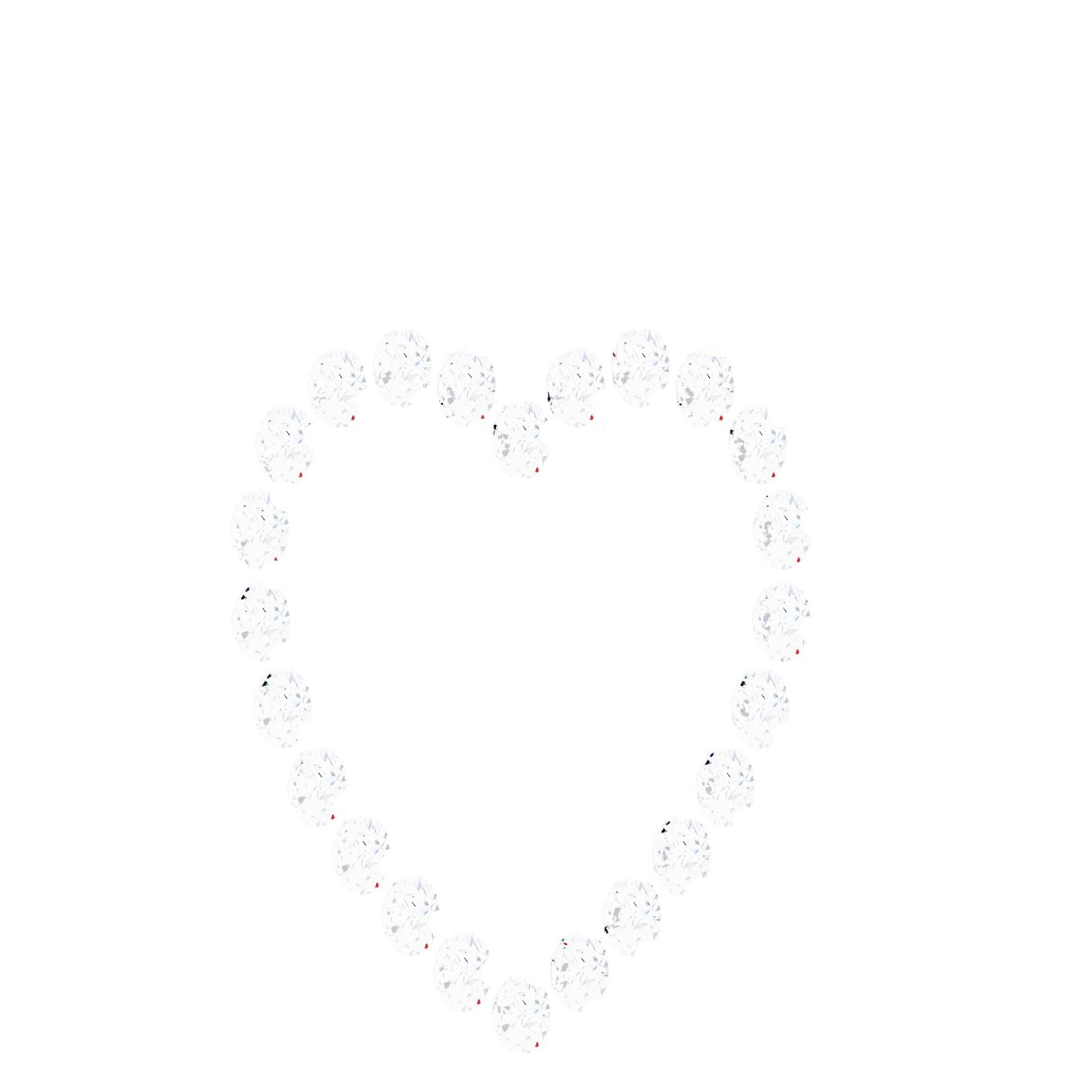 Alternative view of Accented Heart Necklace or Pendant