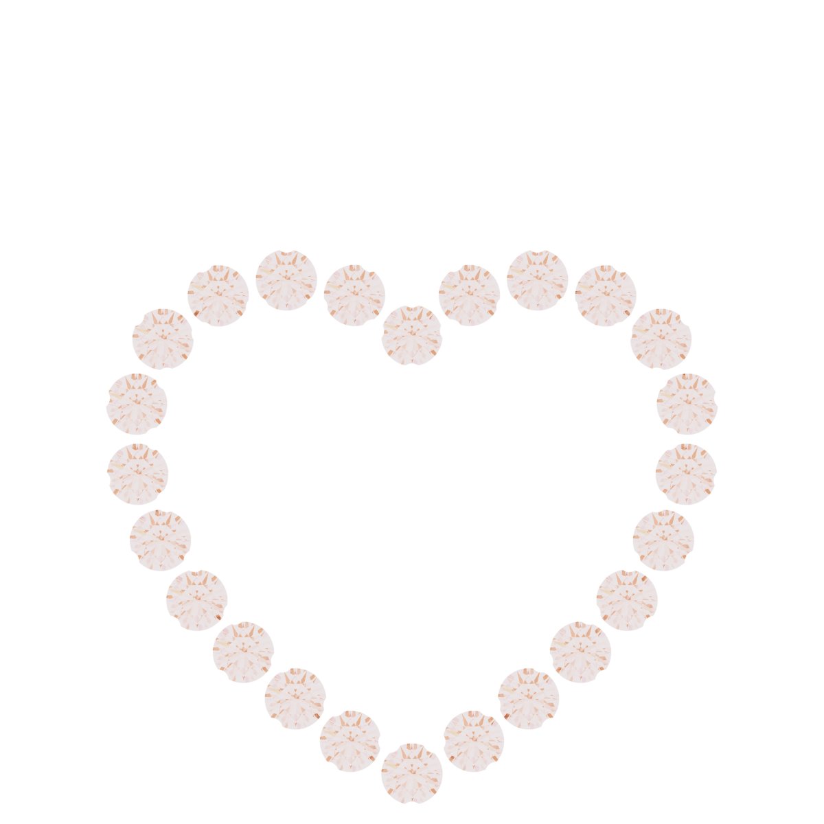 Accented Heart Necklace or Pendant