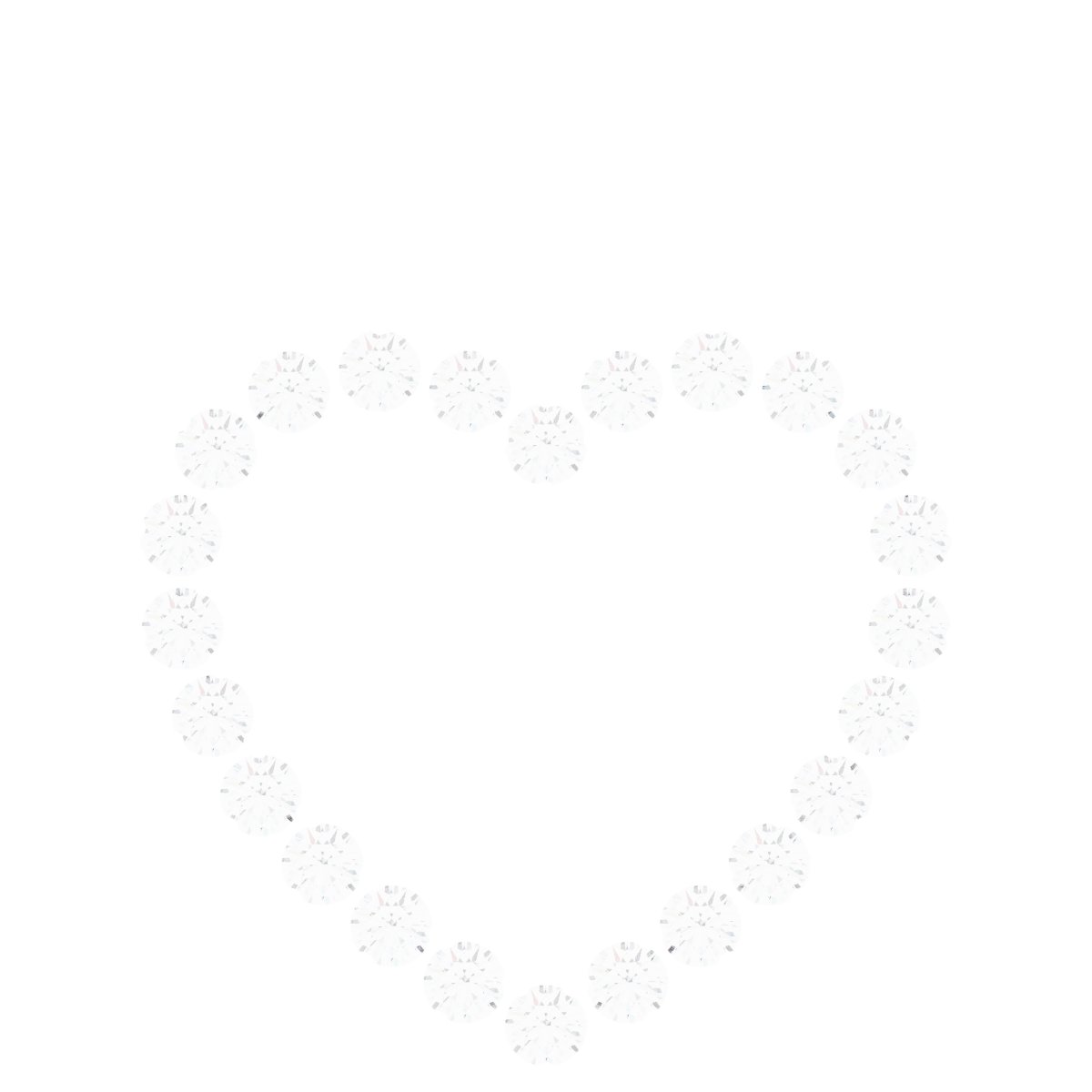 Accented Heart Necklace or Pendant