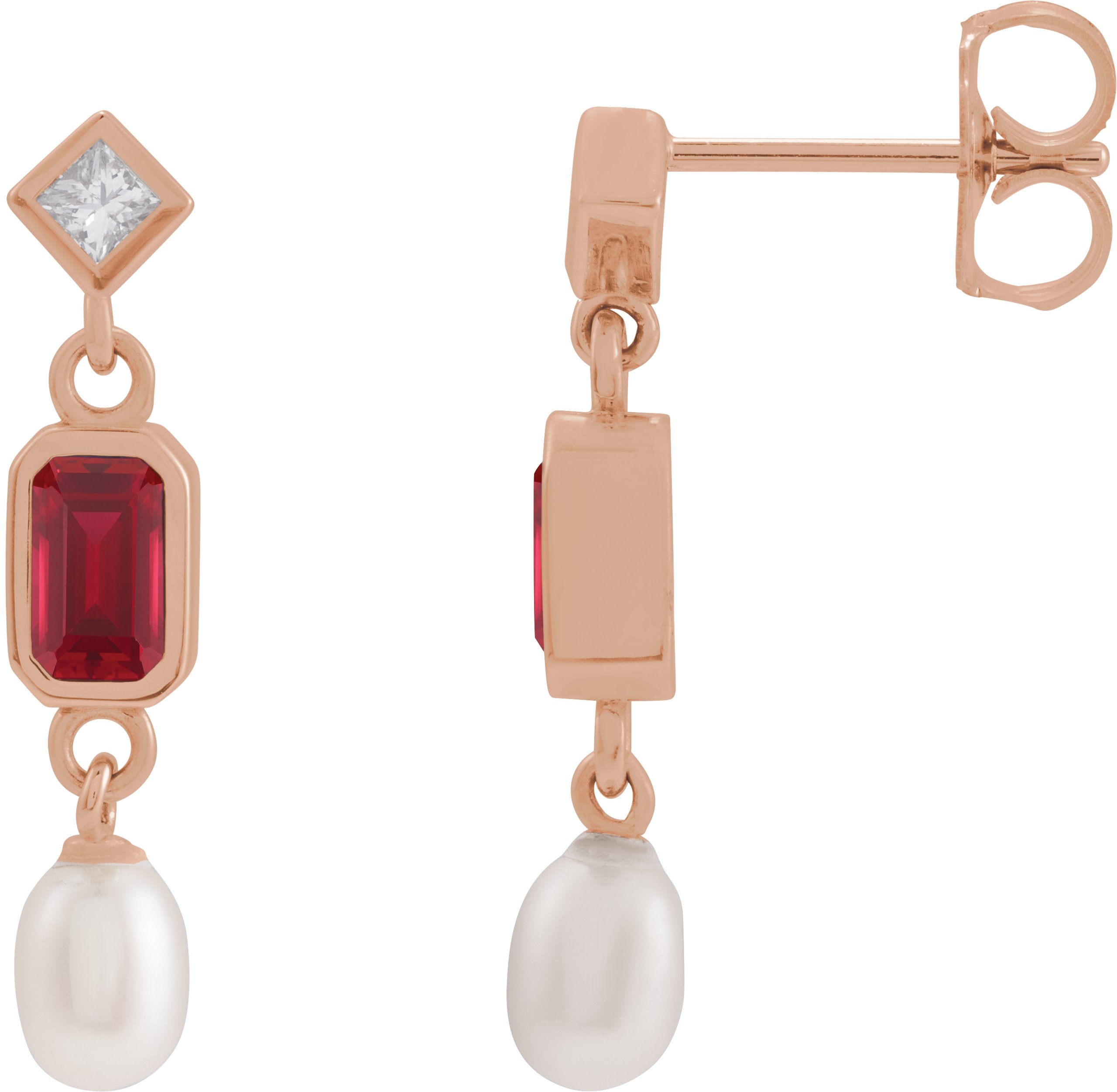 Accented Pearl Earrings