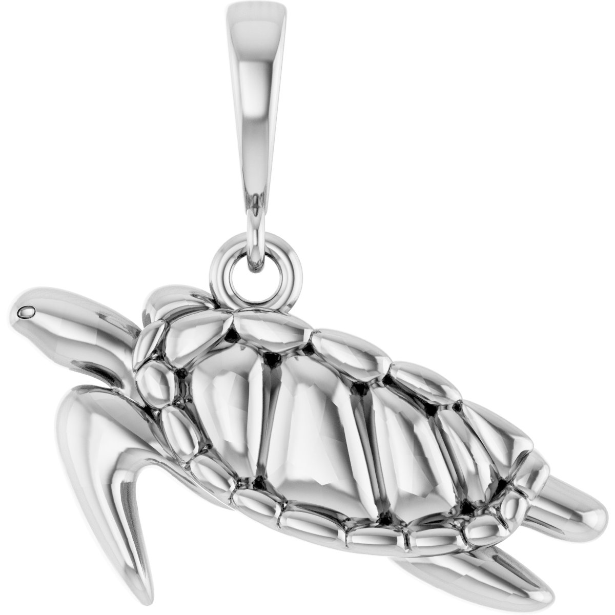 Sterling Silver Sea Turtle Pendant