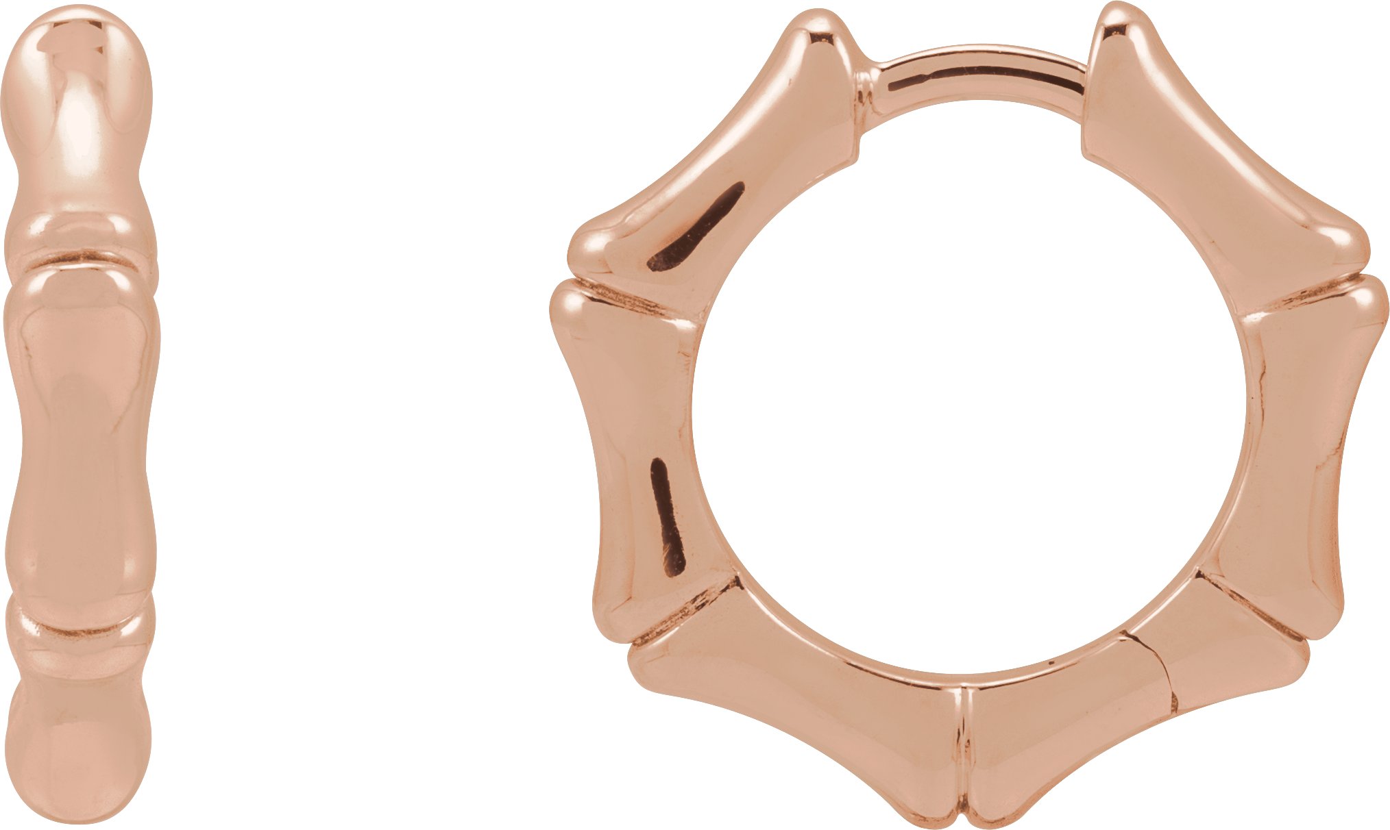 Bamboo Hoop Earrings