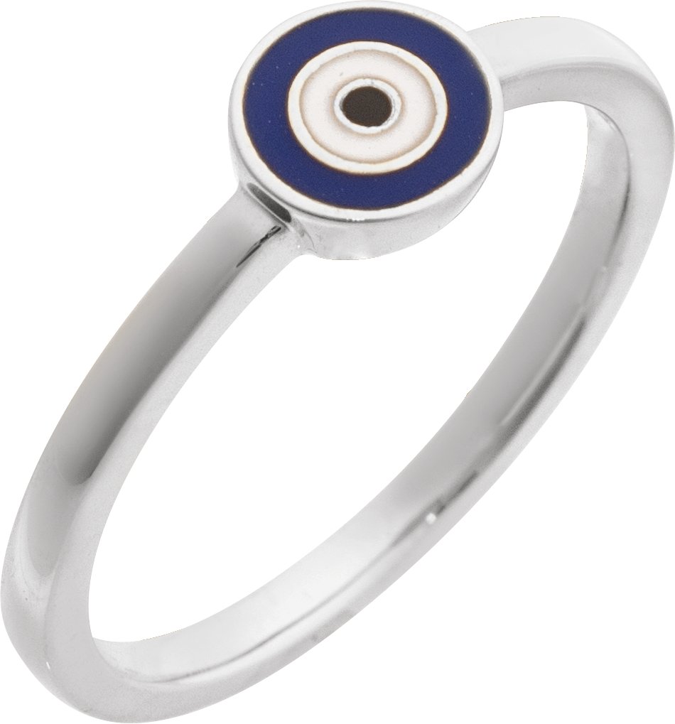 Sterling Silver Evil Eye Ring Ref 22252047