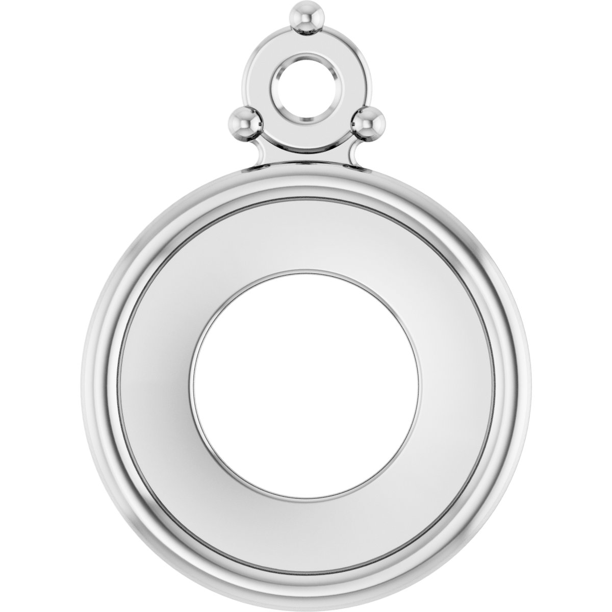 Oval Accented Cabochon Setting