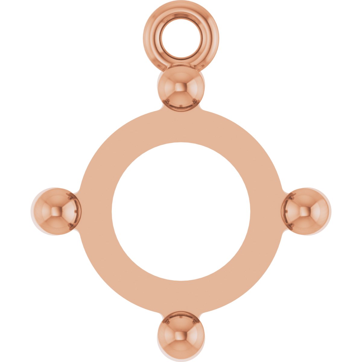 Round 4-Prong Cabochon Dangle
