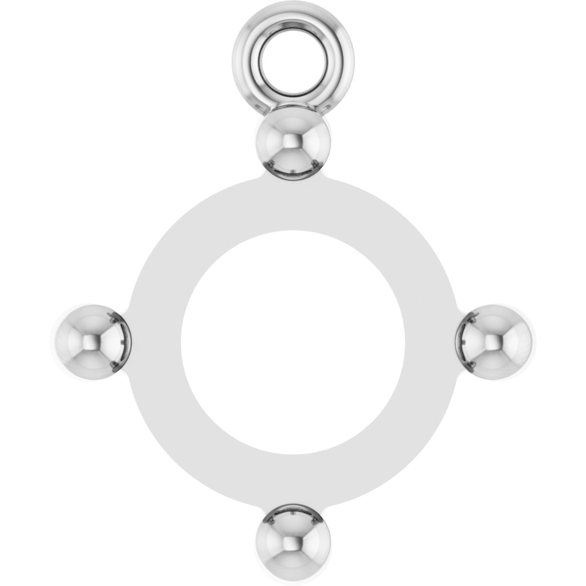 Round 4-Prong Cabochon Dangle