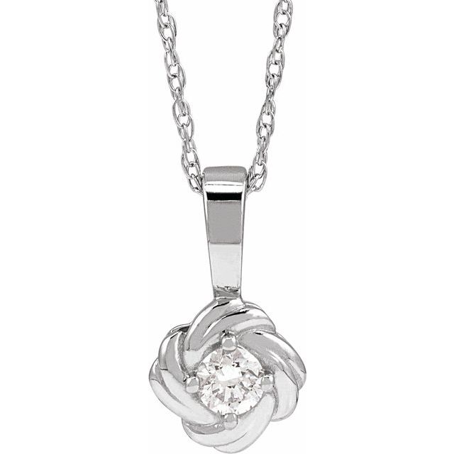 Sterling Silver 1/10 CTW Diamond 18 Sterling Silver 1/10 CTW Diamond 18