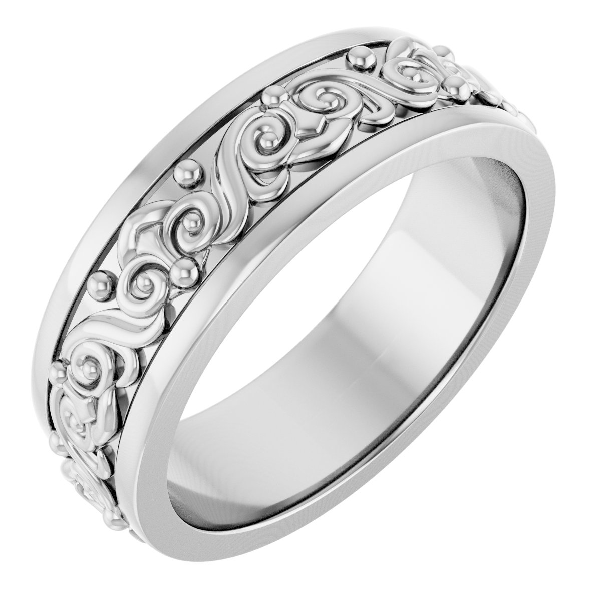Sculptural Flat Band