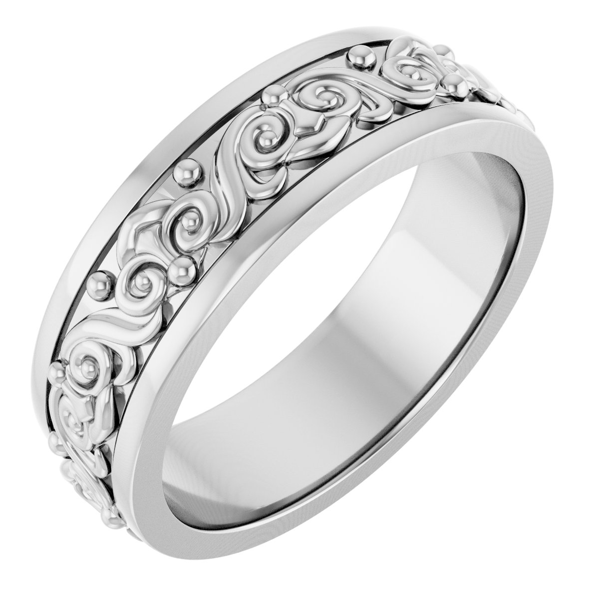Sculptural Flat Band